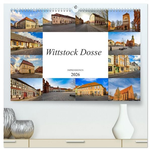 Produktbild: Wittstock Dosse Impressionen (hochwertiger Premium Wandkalender 2026 DIN A2 quer), Kunstdruck in Hochglanz