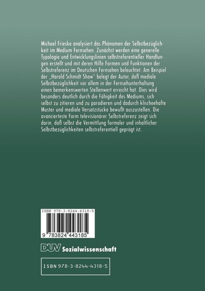 Produktbild: Selbstreferentielles Entertainment
