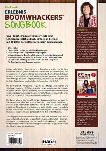 Produktbild: Erlebnis Boomwhackers&reg; Songbook