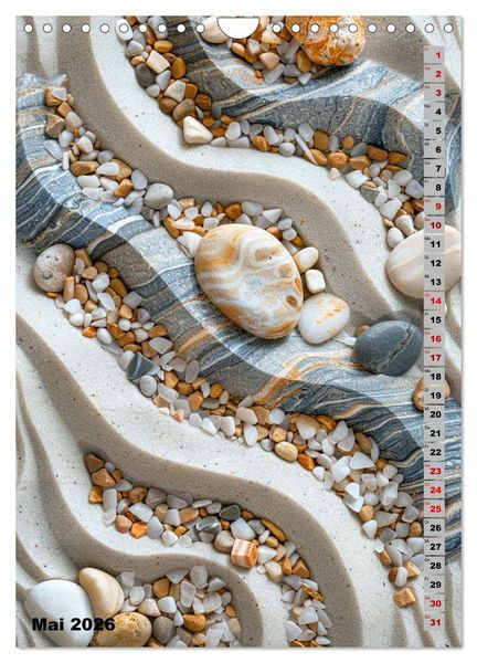Produktbild: Zen aus Sand (Wandkalender 2026 DIN A4 hoch), CALVENDO Monatskalender