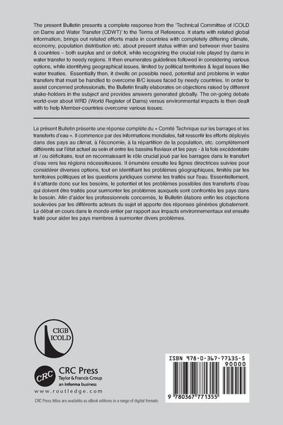 Produktbild: Dams and Water Transfers - An Overview / Barrages et Transferts d'Eau - Aper&ccedil;u