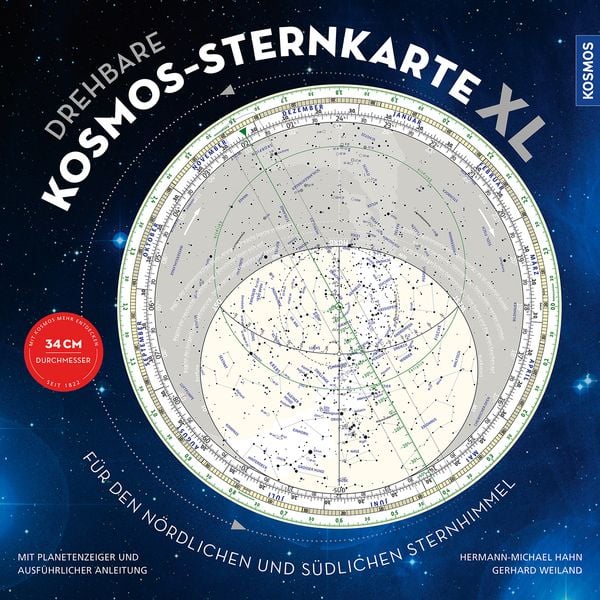 Produktbild: Drehbare Kosmos-Sternkarte XL