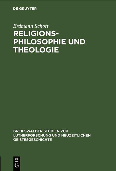 Produktbild: Religionsphilosophie und Theologie