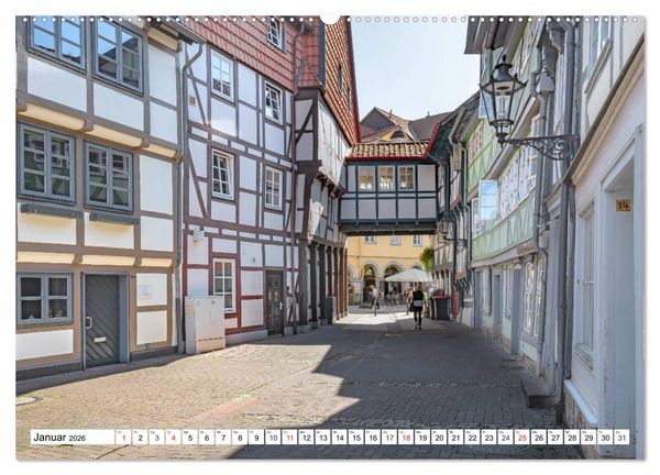 Produktbild: Wolfenb&uuml;ttel - Historisches Fachwerk (hochwertiger Premium Wandkalender 2026 DIN A2 quer), Kunstdruck in Hochglanz