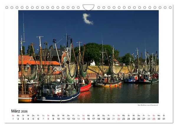 Produktbild: Krabbenkutter in Ostfriesland (Wandkalender 2026 DIN A4 quer), CALVENDO Monatskalender