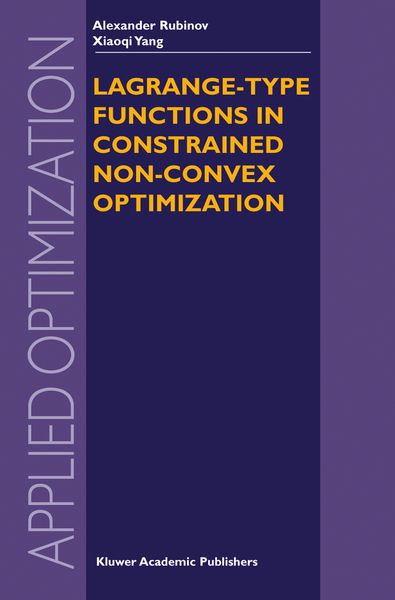 Produktbild: Lagrange-type Functions in Constrained Non-Convex Optimization