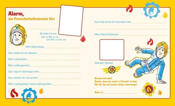 Produktbild: Feuerwehrmann Sam: Mein cooles Freundebuch
