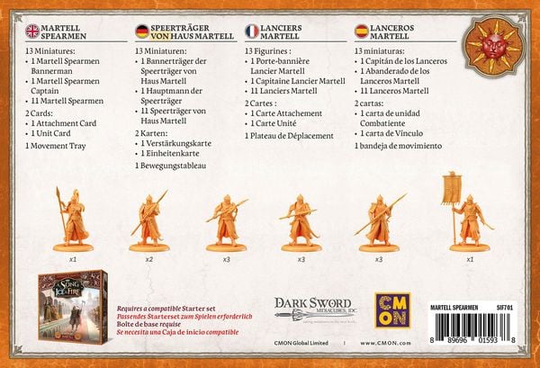 Produktbild: Song of Ice & Fire - Martell Spearmen (Speertr&auml;ger von Haus Martell) DE/EN/ES/FR