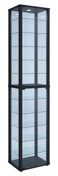Produktbild: Holz Glas Stand Vitrine Sammelvitrine Kavisa XXL