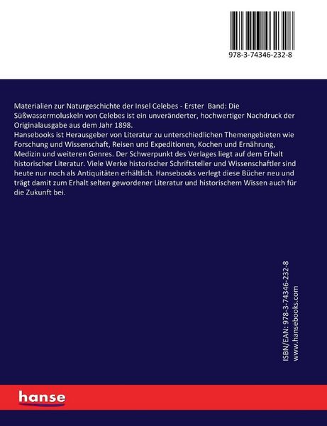 Produktbild: Materialien zur Naturgeschichte der Insel Celebes