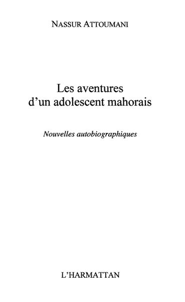 Produktbild: Aventures d'un adolescent mahorais