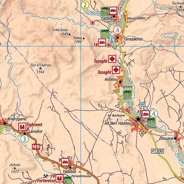 Produktbild: M11: A&iuml;t Ben Haddou - Ouarzazate - Skoura 1:120.000 + GPS-Waypoints