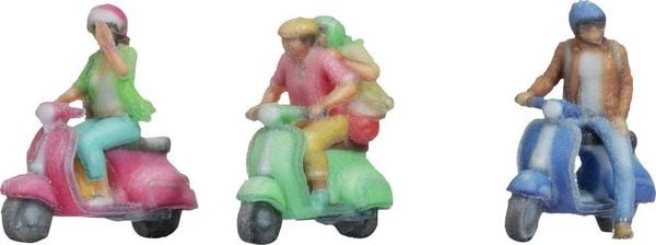 Produktbild: NOCH N Motorrollerfahrer Bemalt, Sitzend