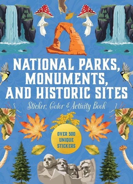 Produktbild: National Parks, Monuments, and Historic Sites Sticker, Color & Activity Book