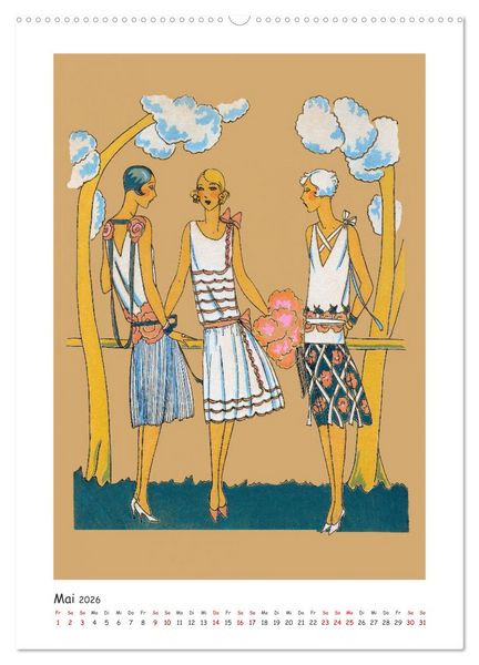 Produktbild: Paris Fashion Art d&eacute;co (hochwertiger Premium Wandkalender 2026 DIN A2 hoch), Kunstdruck in Hochglanz