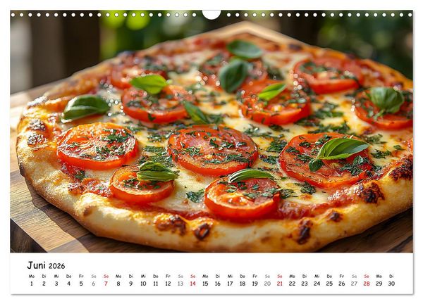 Produktbild: Pizza geht immer - Zu jeder Jahreszeit (Wandkalender 2026 DIN A3 quer), CALVENDO Monatskalender