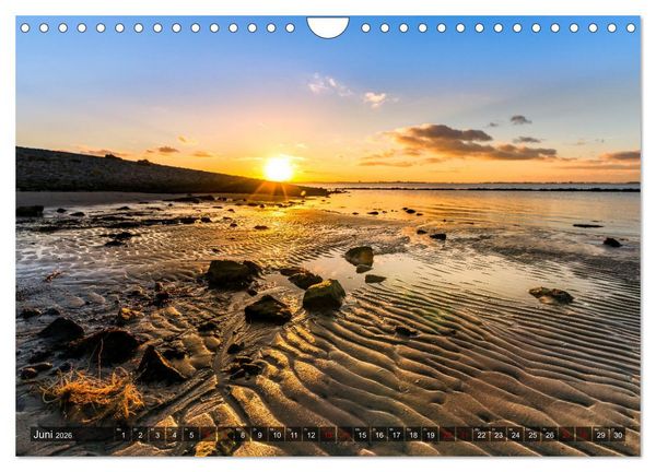 Produktbild: Wattenmeer Nordsee - Lichtstimmungen zwischen Land und Meer (Wandkalender 2026 DIN A4 quer), CALVENDO Monatskalender