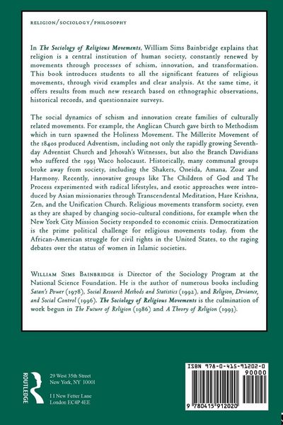 Produktbild: The Sociology of Religious Movements