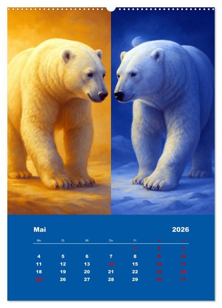 Produktbild: Spiegelwildnis (hochwertiger Premium Wandkalender 2026 DIN A2 hoch), Kunstdruck in Hochglanz