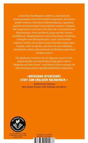 Produktbild: Die gespaltene Gesellschaft