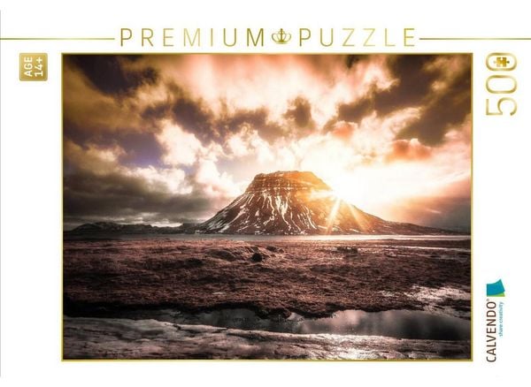CALVENDO Puzzle Island - Kirkjufellsfoss | 500 Teile Lege-Größe 48 × 36 cm Foto-Puzzle für Erwachsene