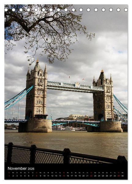 Produktbild: London - Impressionen (Tischkalender 2026 DIN A5 hoch), CALVENDO Monatskalender