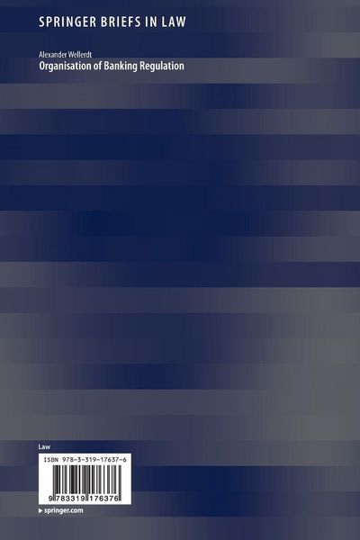 Produktbild: Organisation of Banking Regulation