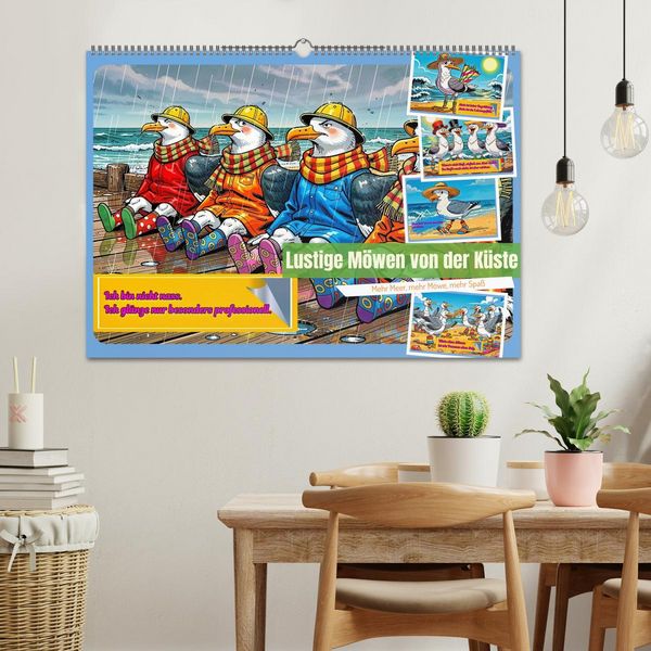 Produktbild: Lustige M&ouml;wen von der K&uuml;ste (Wandkalender 2027 DIN A2 quer), CALVENDO Monatskalender