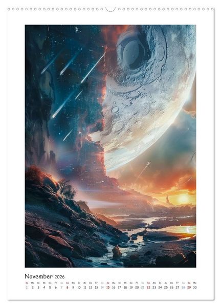Produktbild: Jenseits der Sterne (Wandkalender 2026 DIN A2 hoch), CALVENDO Monatskalender