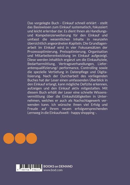 Produktbild: Einkauf schnell erkl&auml;rt