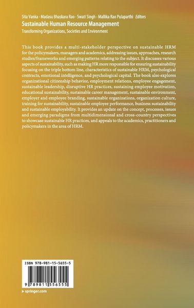 Produktbild: Sustainable Human Resource Management