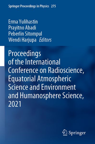 Produktbild: Proceedings of the International Conference on Radioscience, Equatorial Atmospheric Science and Environment and Humanosphere Science, 2021