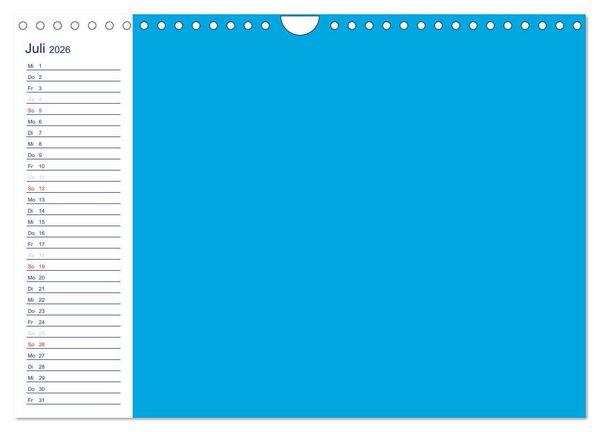 Produktbild: Farbiger Bastelkalender (Wandkalender 2026 DIN A4 quer), CALVENDO Monatskalender
