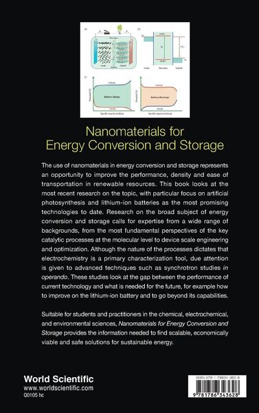 Produktbild: NANOMATERIALS FOR ENERGY CONVERSION AND STORAGE