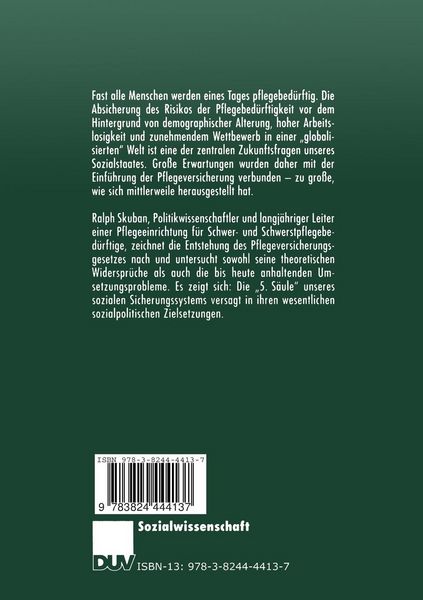 Produktbild: Die Pflegeversicherung