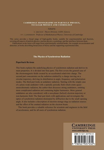 Produktbild: The Physics of Synchrotron Radiation