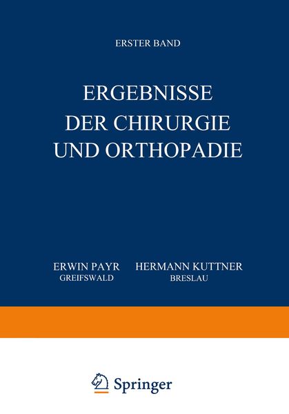 Produktbild: Ergebnisse der Chirurgie und Orthop&auml;die