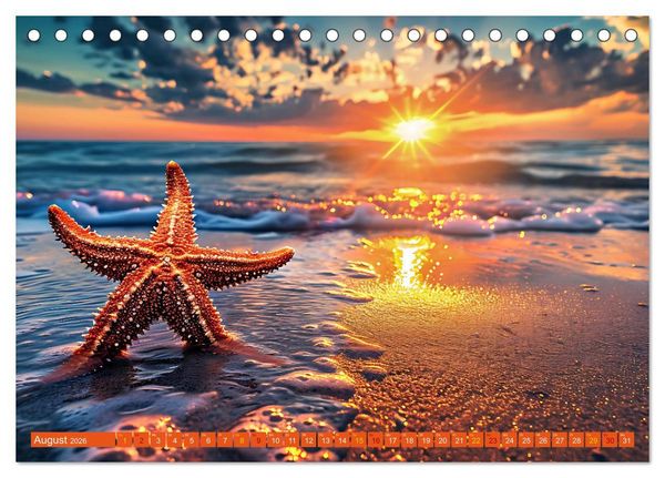 Produktbild: Sehnsucht Strandparadies (Tischkalender 2026 DIN A5 quer), CALVENDO Monatskalender