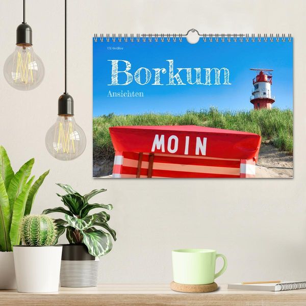 Produktbild: Borkum Ansichten (Wandkalender 2026 DIN A4 quer), CALVENDO Monatskalender