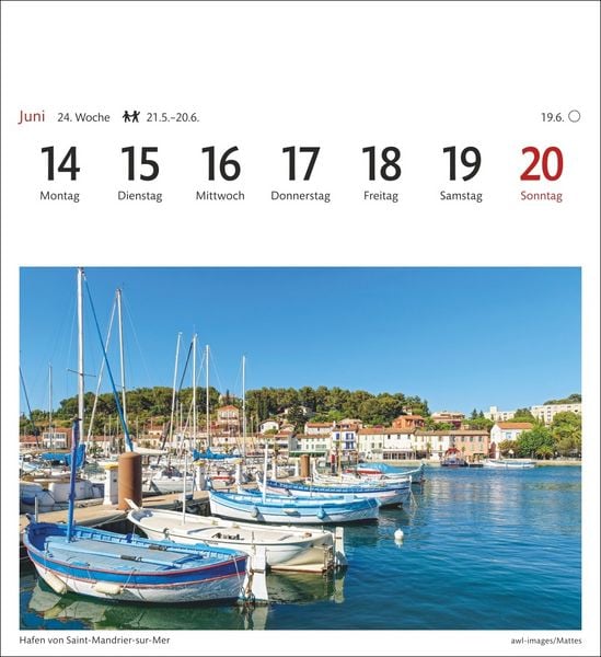 Produktbild: Provence Sehnsuchtskalender 2027 - Wochenkalender mit 53 Postkarten