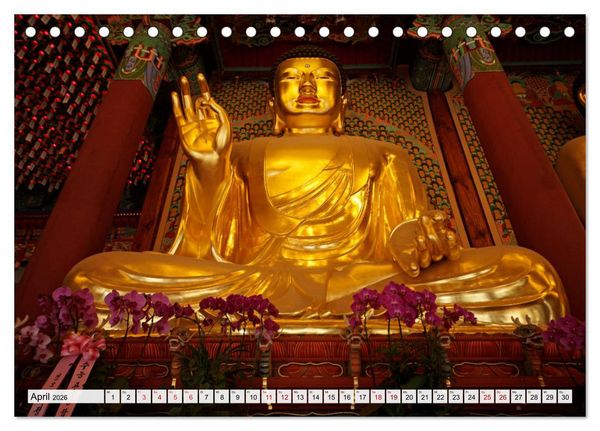 Produktbild: Asiens Tempel (Tischkalender 2026 DIN A5 quer), CALVENDO Monatskalender