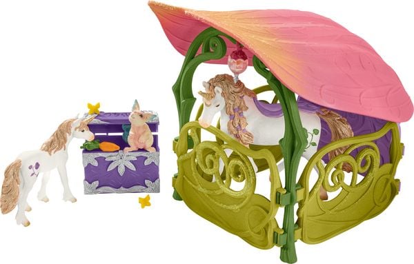 Produktbild: schleich&reg; bayala Glitzerndes Bl&uuml;tenhaus mit Einh&ouml;rnern