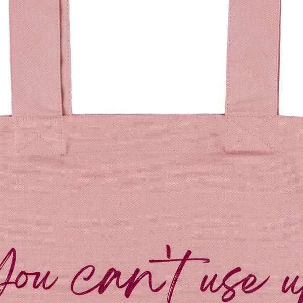 Produktbild: Baumwolltasche in mauve "You can't use up creativity"