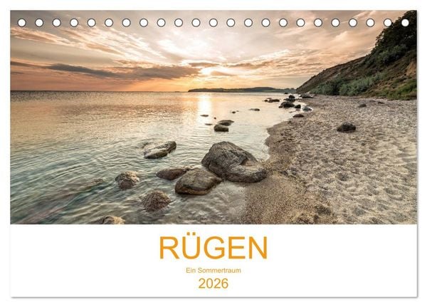 Rügen ein Sommertraum (Tischkalender 2026 DIN A5 quer), CALVENDO Monatskalender