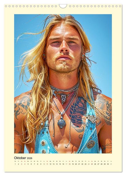Produktbild: Ungez&auml;hmte Freiheit. Coole Jungs im Boho-Stil (Wandkalender 2026 DIN A3 hoch), CALVENDO Monatskalender