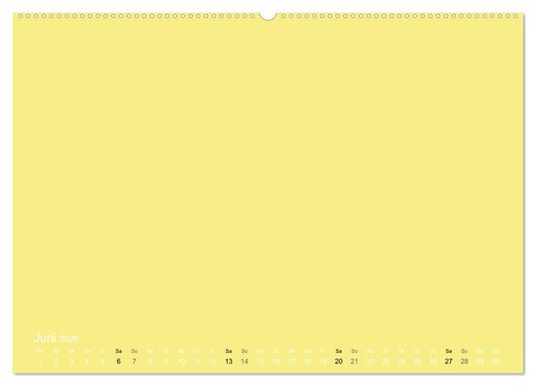 Produktbild: Bastelkalender - Gelb (Wandkalender 2026 DIN A2 quer), CALVENDO Monatskalender