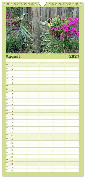 Produktbild: Familienplaner 2027 - Meine kleine Auszeit mit 5 Spalten (Wandkalender, 21 x 45 cm) CALVENDO