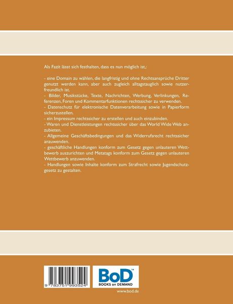 Produktbild: Webauftritt und Onlineshop rechtssicher gestalten