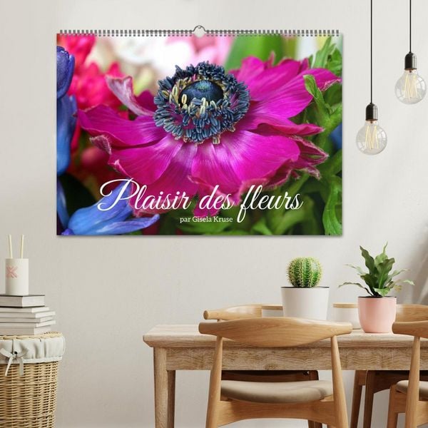 Produktbild: Plaisir des fleurs (Calendrier mural 2026 DIN A2 vertical), CALVENDO calendrier mensuel