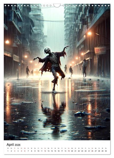 Produktbild: Zombies Zeitgeist - KI generierte Momente der Untoten (Wandkalender 2026 DIN A3 hoch), CALVENDO Monatskalender